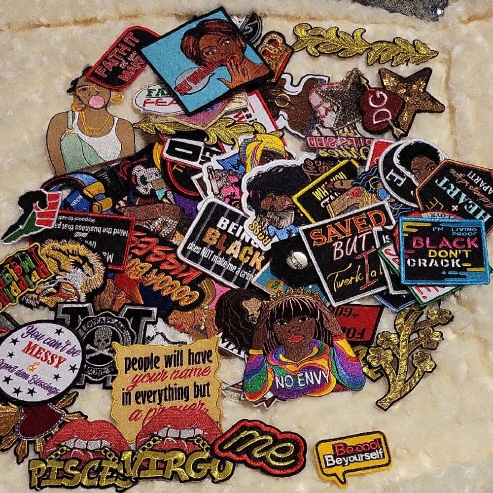 Colorful Iron-On Patches Set of 10 random for $10.